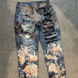 Painted Bengals Jeans